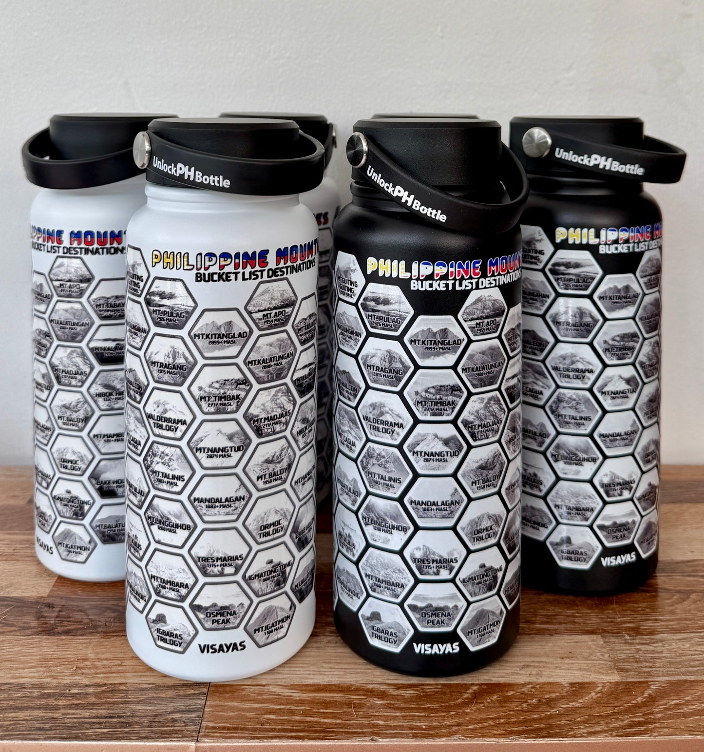 PH Mountain Bottle_Black with Premium Stickers