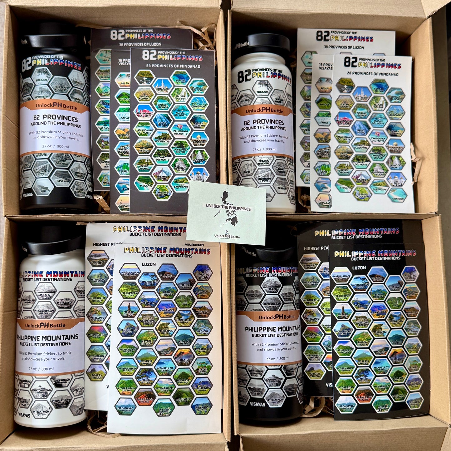 PH Mountain Bottle_White with Premium Stickers