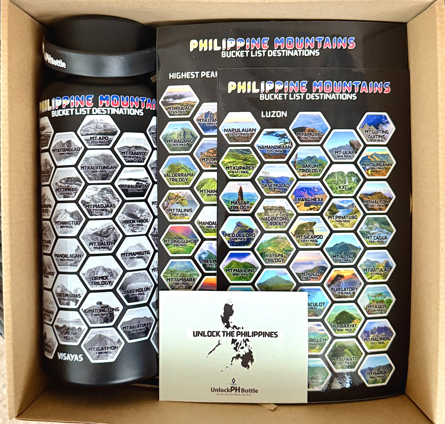 PH Mountain Bottle_Black with Premium Stickers