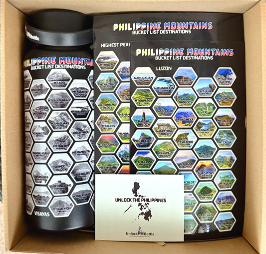 PH Mountain Bottle_Black with Premium Stickers