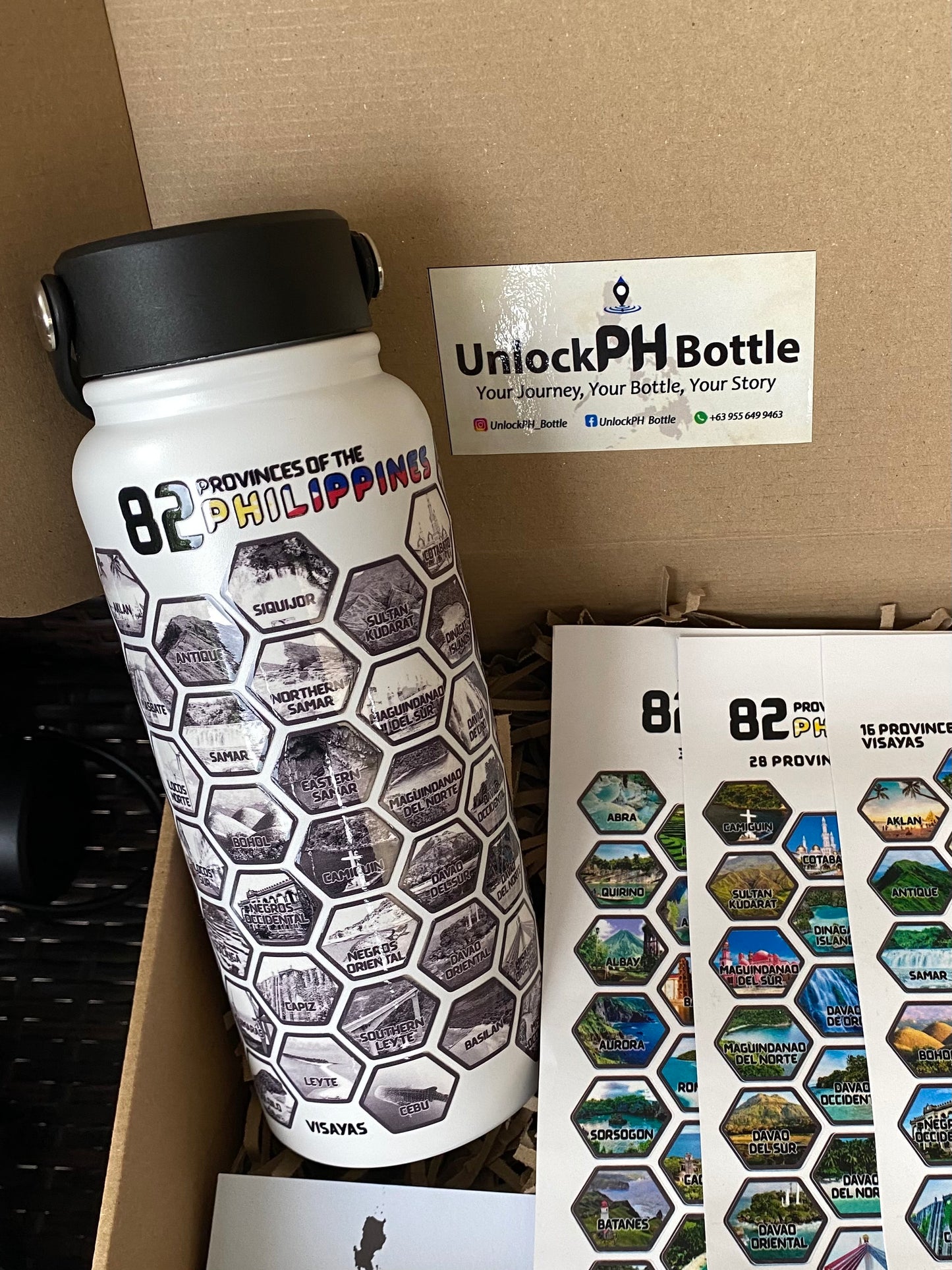 PH82 Bottle_White with Premium Stickers